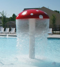 5' Mushroom Spray Fountain Model 1800-18-84