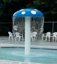 5' Mushroom Spray Fountain Model 1800-18-96