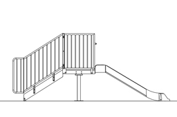 Family Fun Slide Model 1800-52 plan view