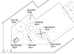 Spray Park Model 2510 plan view