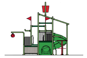 Water Play Structure Model 2704-104 plan view