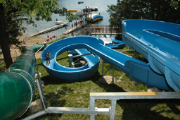 Double Flume Landscape & Hillside Slides