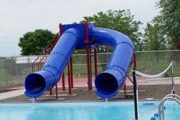 Double Flume Pool Slide Model 9113