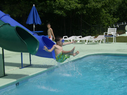 Double Flume Pool Slide Model 0083