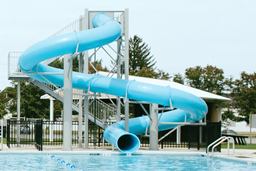 Polyethylene Flume Water Slide Model 1617 with Exit Lane