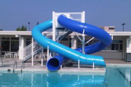 Double Polyethylene Flume Water Slide Model 1678