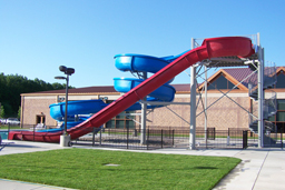 Double Fiberglass Water Slide Model 1837