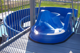 Double Fiberglass Water Slide Model 1837