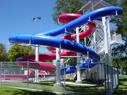 Double Polyethylene Flume Water Slide Model 1641