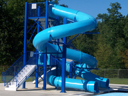 Double Polyethylene Flume Water Slide Model 1640