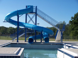 Double Polyethylene Flume Water Slide Model 1640