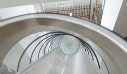 Indoor Stainless Steel Slide with Clear Top Model SS-A1035